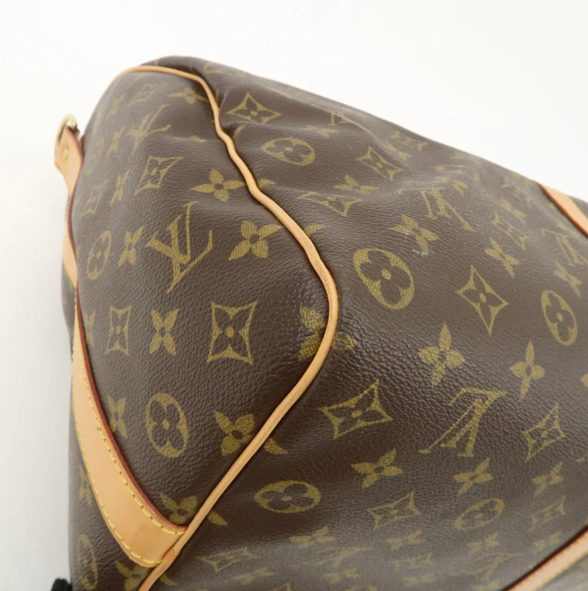 LOUIS VUITTON Keepall 50 Bandouliere Monogram Weekend Boston Travel Bag