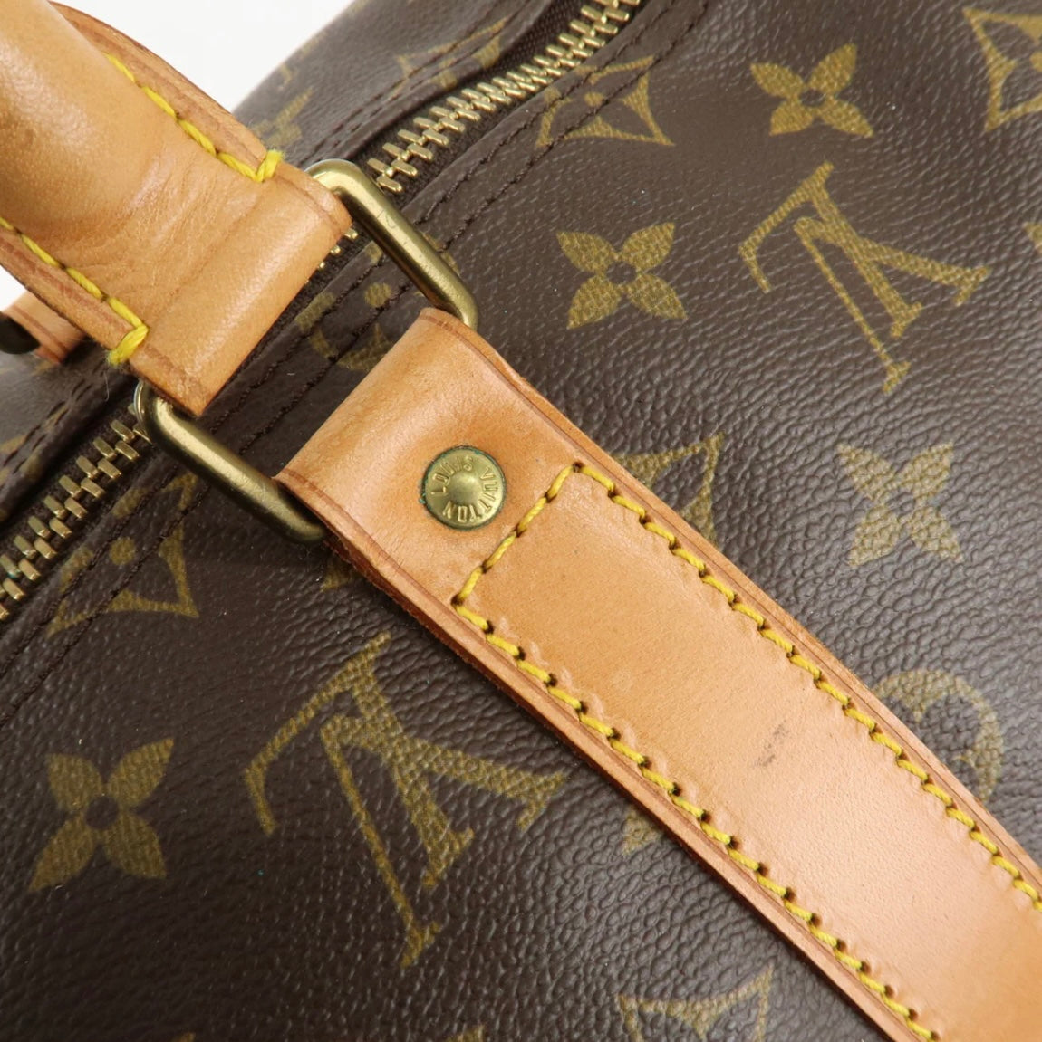 LOUIS VUITTON Keepall 50 Bandouliere Monogram Weekend Boston Travel Bag