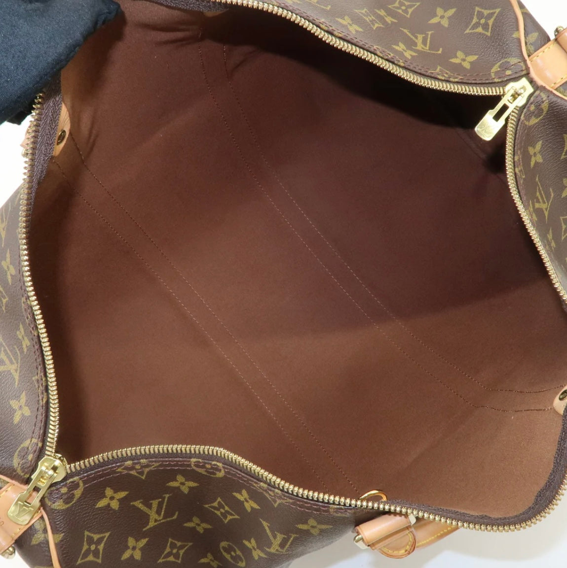 LOUIS VUITTON Keepall 50 Bandouliere Monogram Weekend Boston Travel Bag