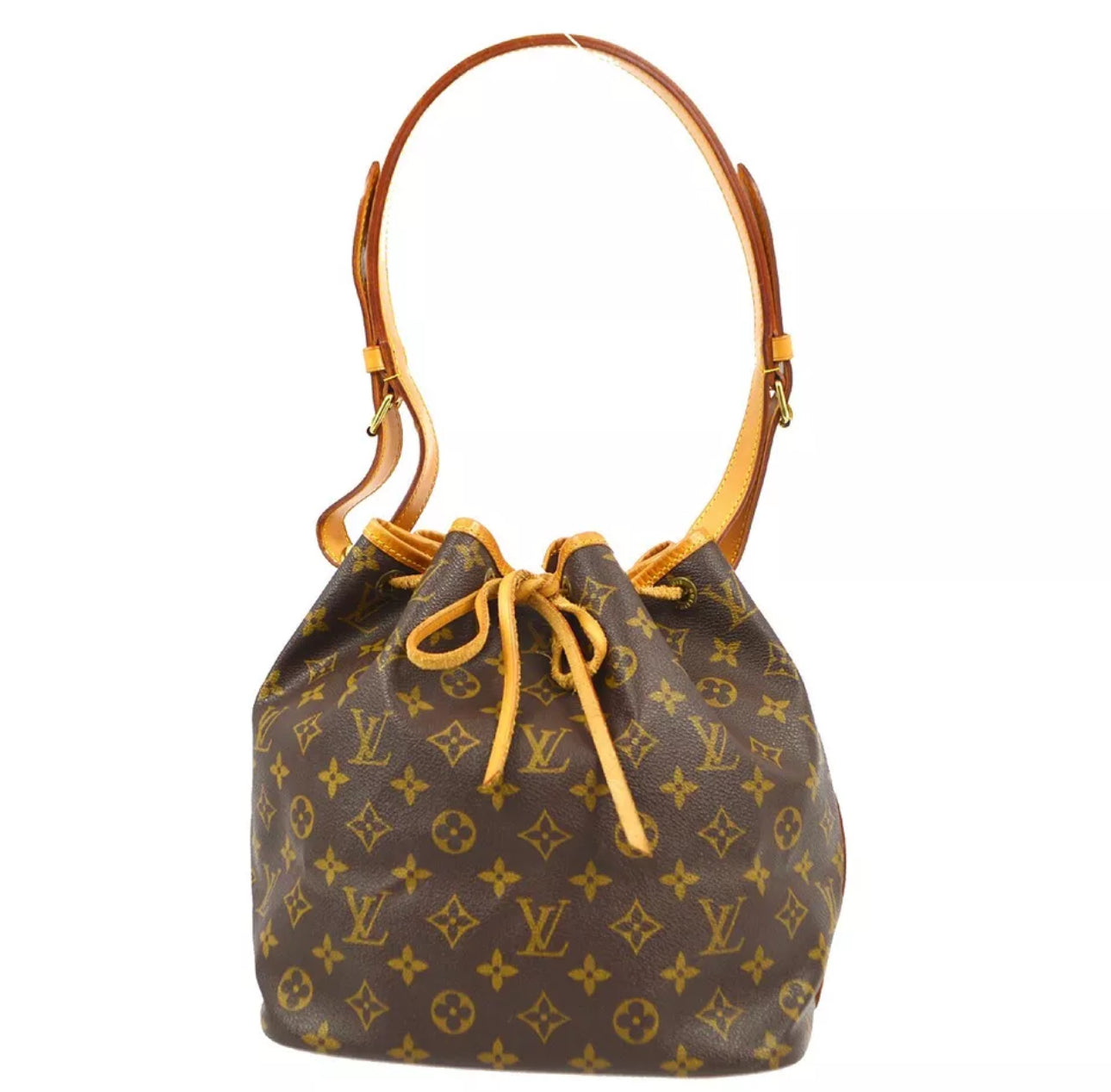 Louis Vuitton Petit Noe Monogram Skuldertaske med snoretræk