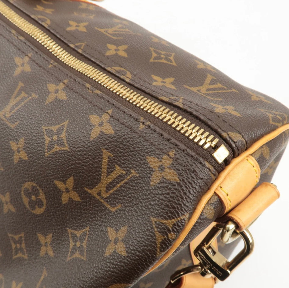 LOUIS VUITTON Keepall 55 Bandouliere Monogram Weekend Boston Travel Bag