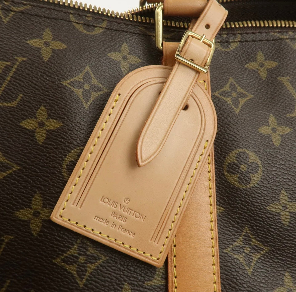 LOUIS VUITTON Keepall 55 Bandouliere Monogram Weekend Boston Travel Bag