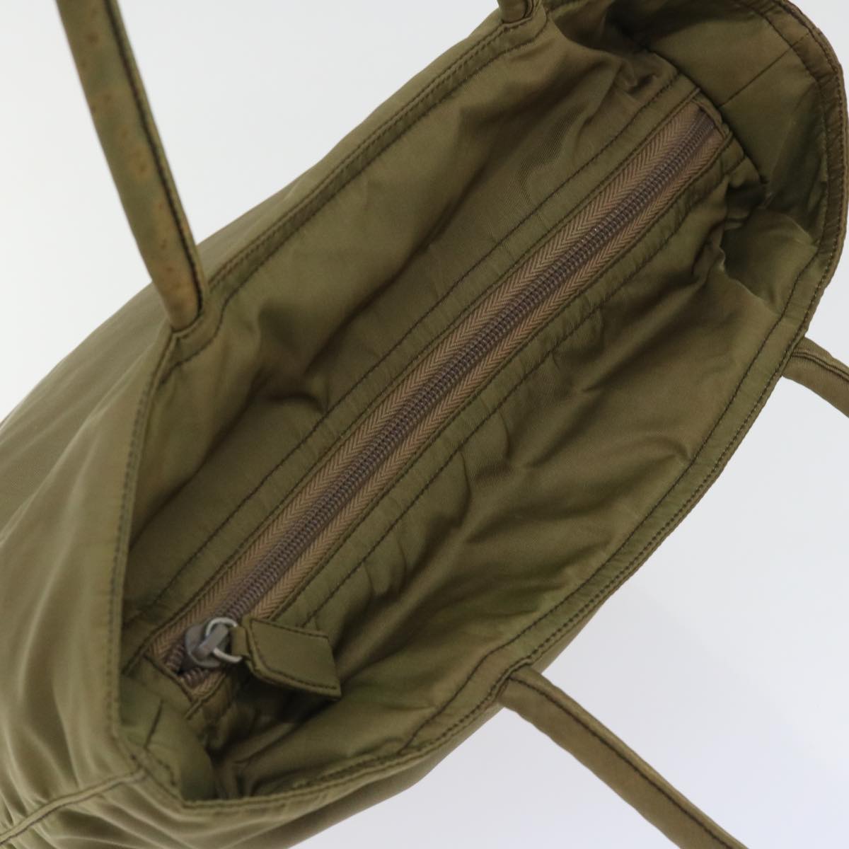 Prada Nylon Khaki Shoulderbag