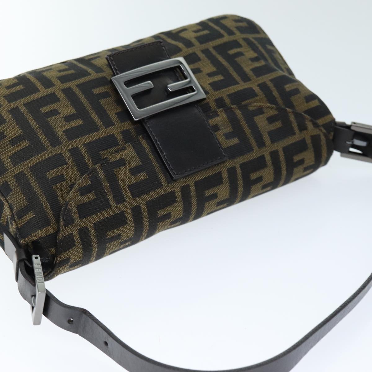 FENDI Zucca Baguette Canvas Shoulderbag