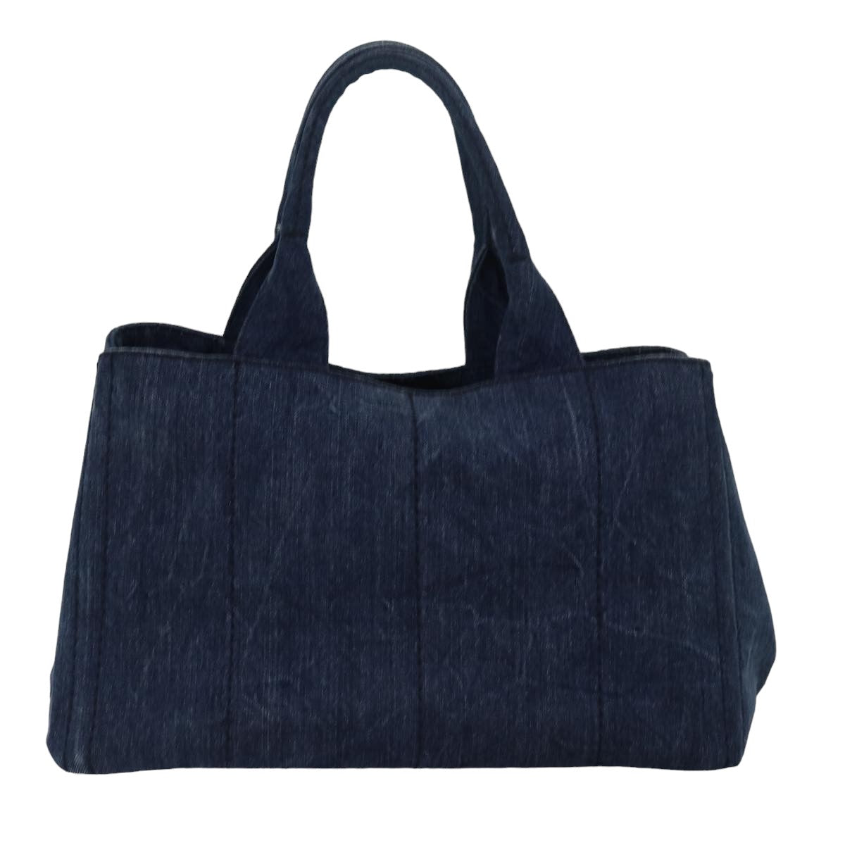 PRADA Canapa Medium Denim Handbag