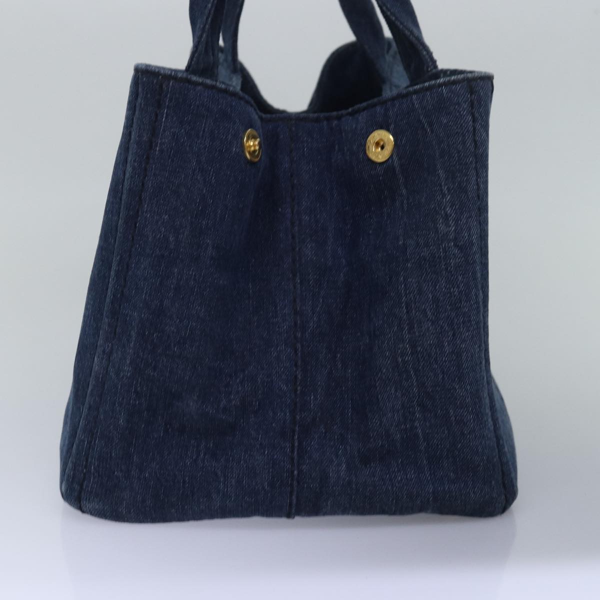 PRADA Canapa Medium Denim Handbag