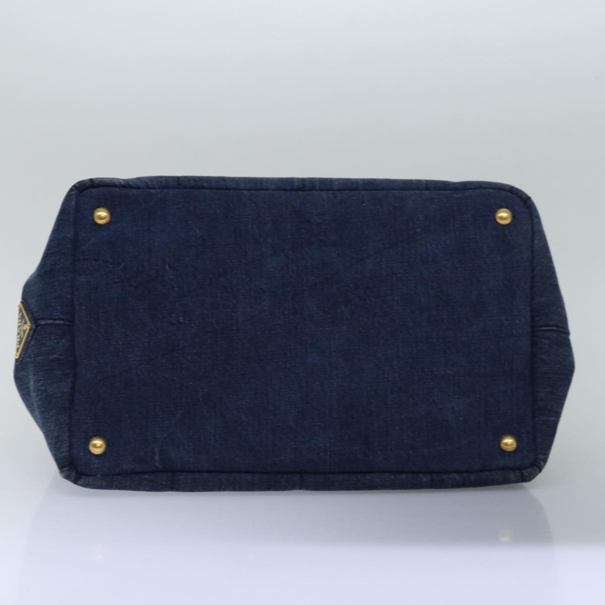 PRADA Canapa Medium Denim Handbag