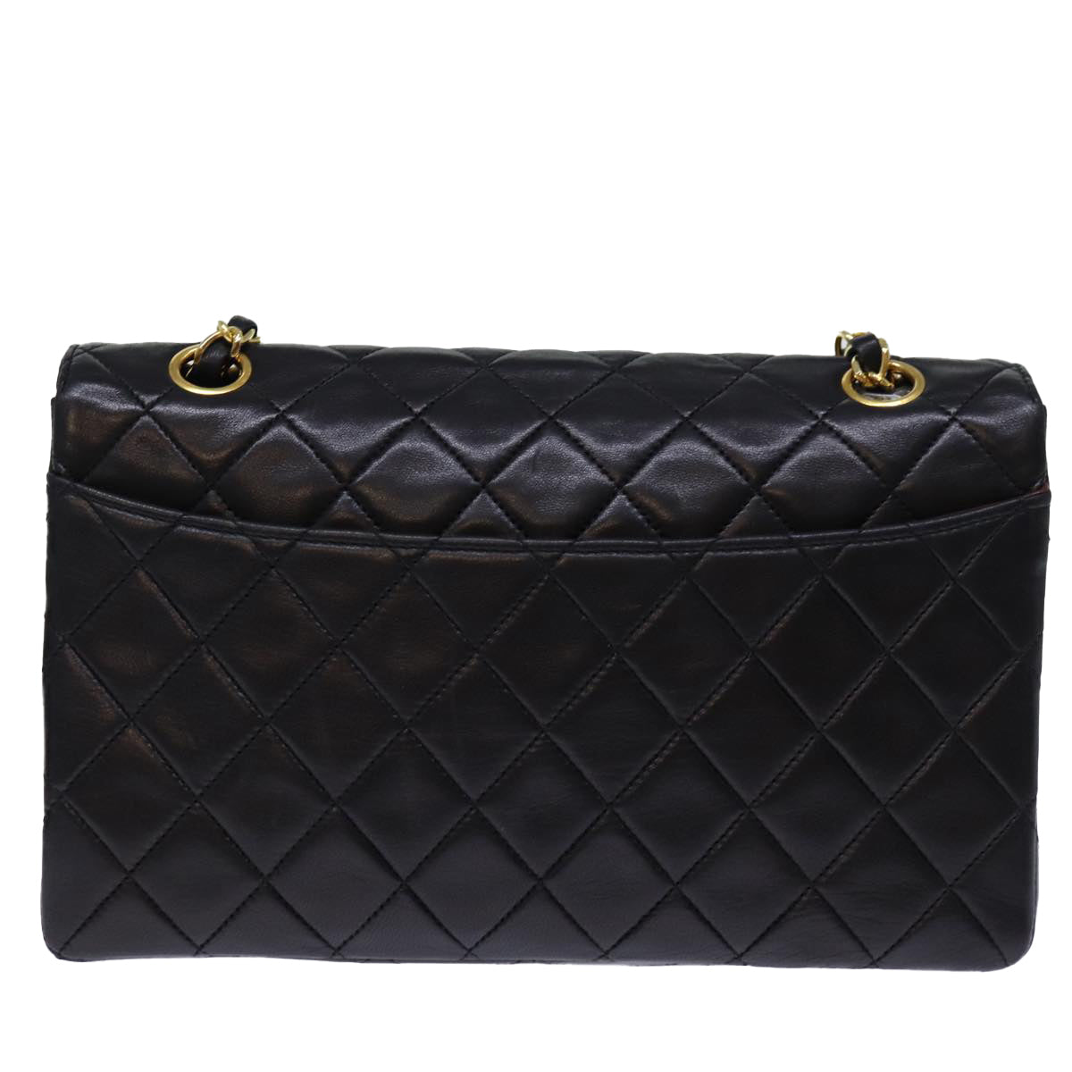 Chanel Lambskin Flap Matelasse Chain Shoulder Bag