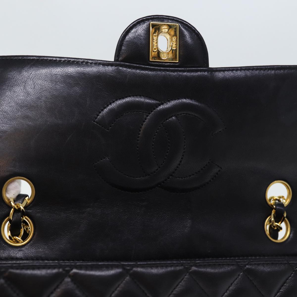 Chanel Lambskin Flap Matelasse Chain Shoulder Bag