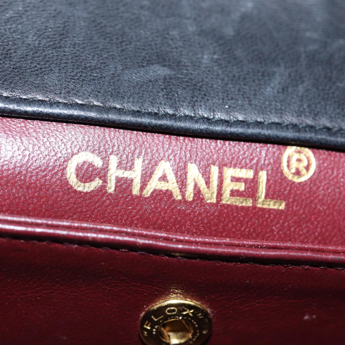 Chanel Lambskin Flap Matelasse Chain Shoulder Bag