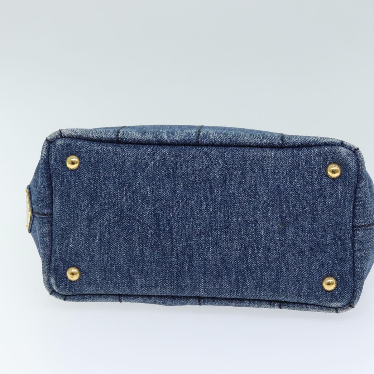 Prada Canapa lille denim håndtaske